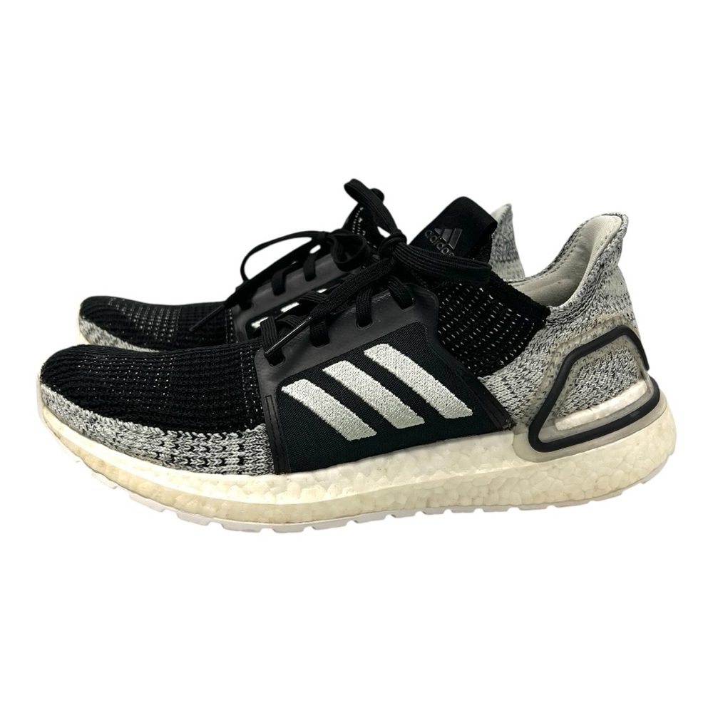 Adidas UltraBoost 19 Linen Green Black Oreo Athletic Running Shoes Women’s 8.5 - Picture 2 of 15